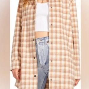 BB Dakota Eldridge Plaid Shirt Jacket Shacket XL